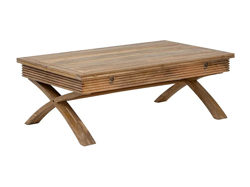 Table basse en bois de manguier à allonges Luce