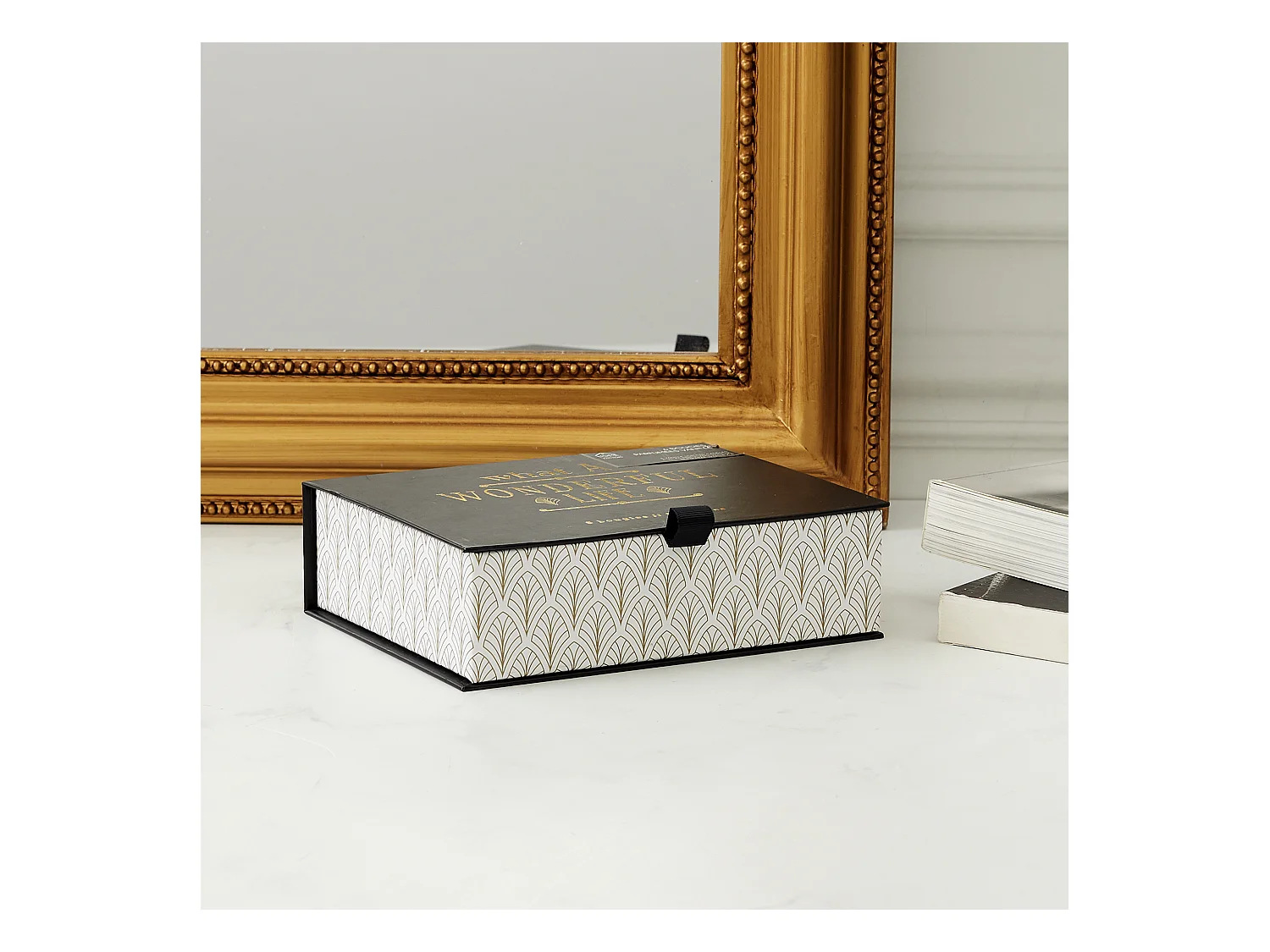 Bougie Parfumee X6 Coffret Noir Home Deco Art Noir, Blanc, Or