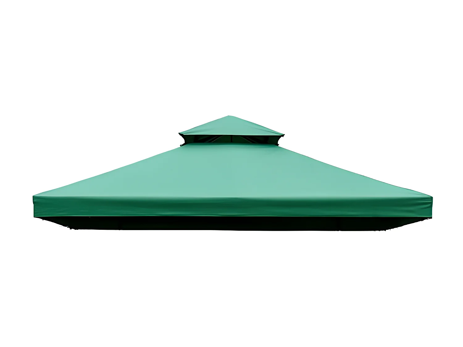 Toile de rechange pour pavillon tonnelle tente 3 x 3 m vert foncé