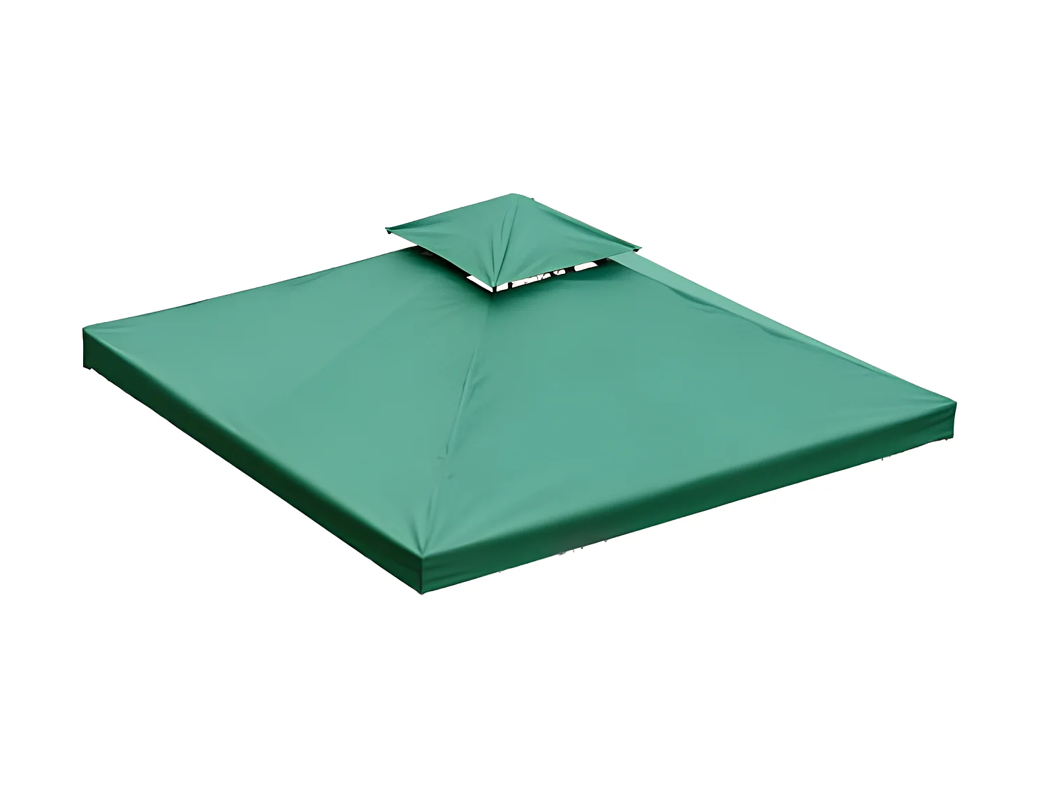 Toile de rechange pour pavillon tonnelle tente 3 x 3 m vert foncé
