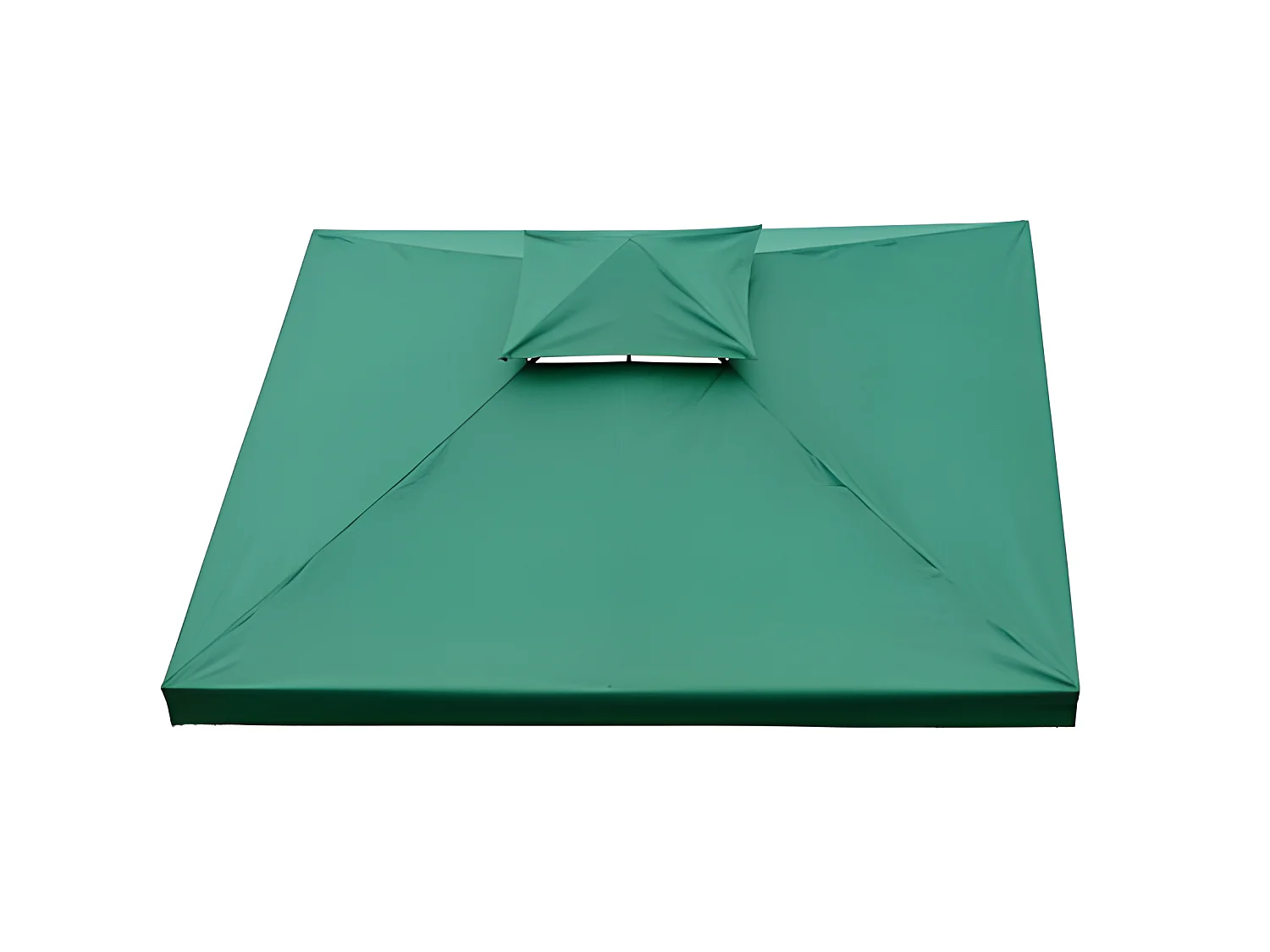 Toile de rechange pour pavillon tonnelle tente 3 x 3 m vert foncé