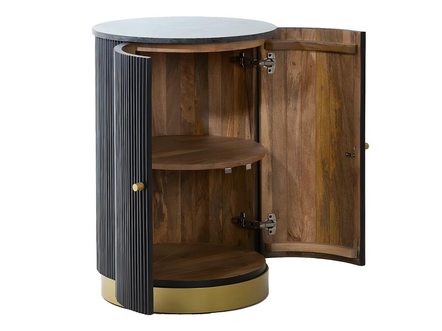 Buffet bar en bois de manguier et métal Isaac