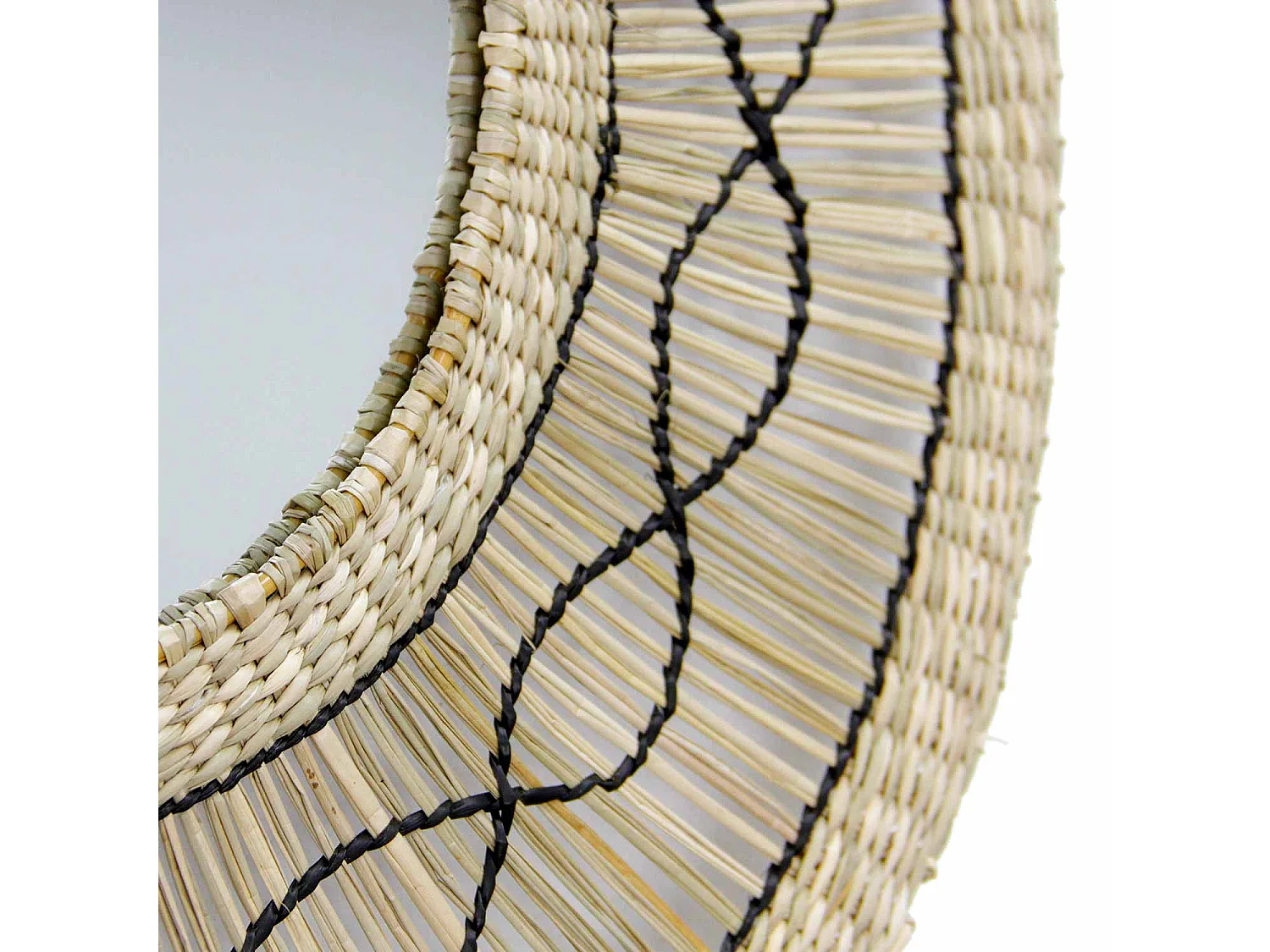 Espejo de Pared en Algas Marinas Redondo Bask Natural Ø55cm Thinia Home