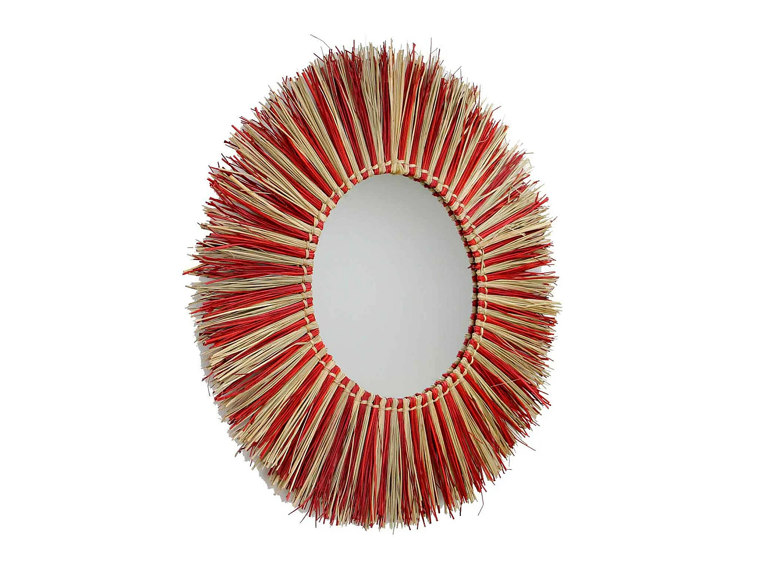 Espejo de Pared en Algas Marinas Redondo Meer Ø76cm Thinia Home