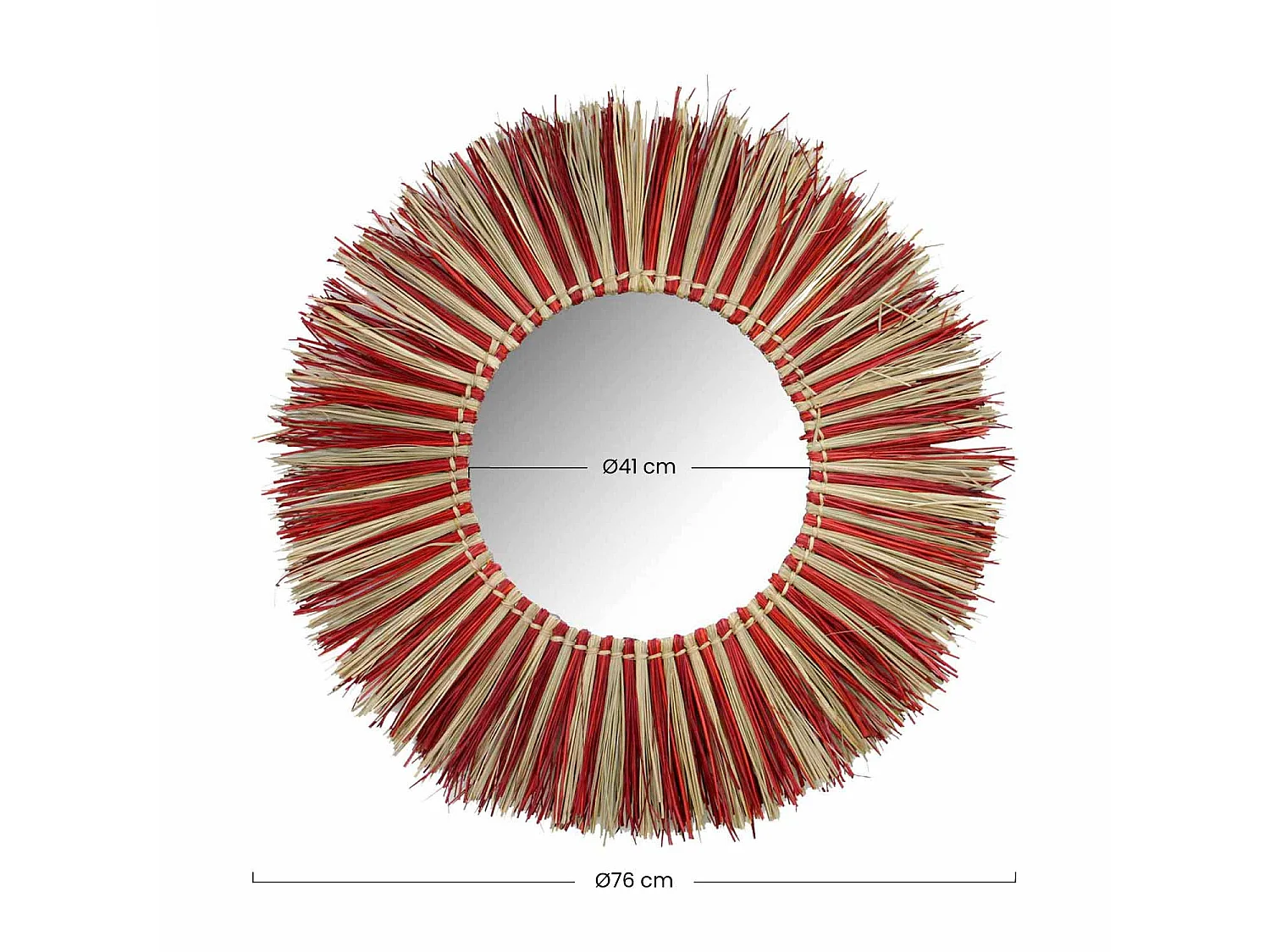 Miroir mural rond aux algues Meer Ø76cm Thinia Home