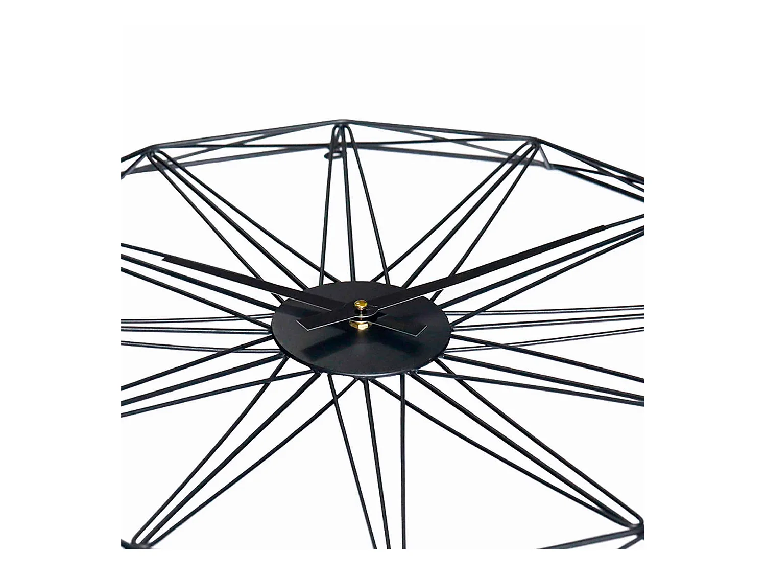 Reloj de Pared Moderno Negro Ø60cm Thinia Home