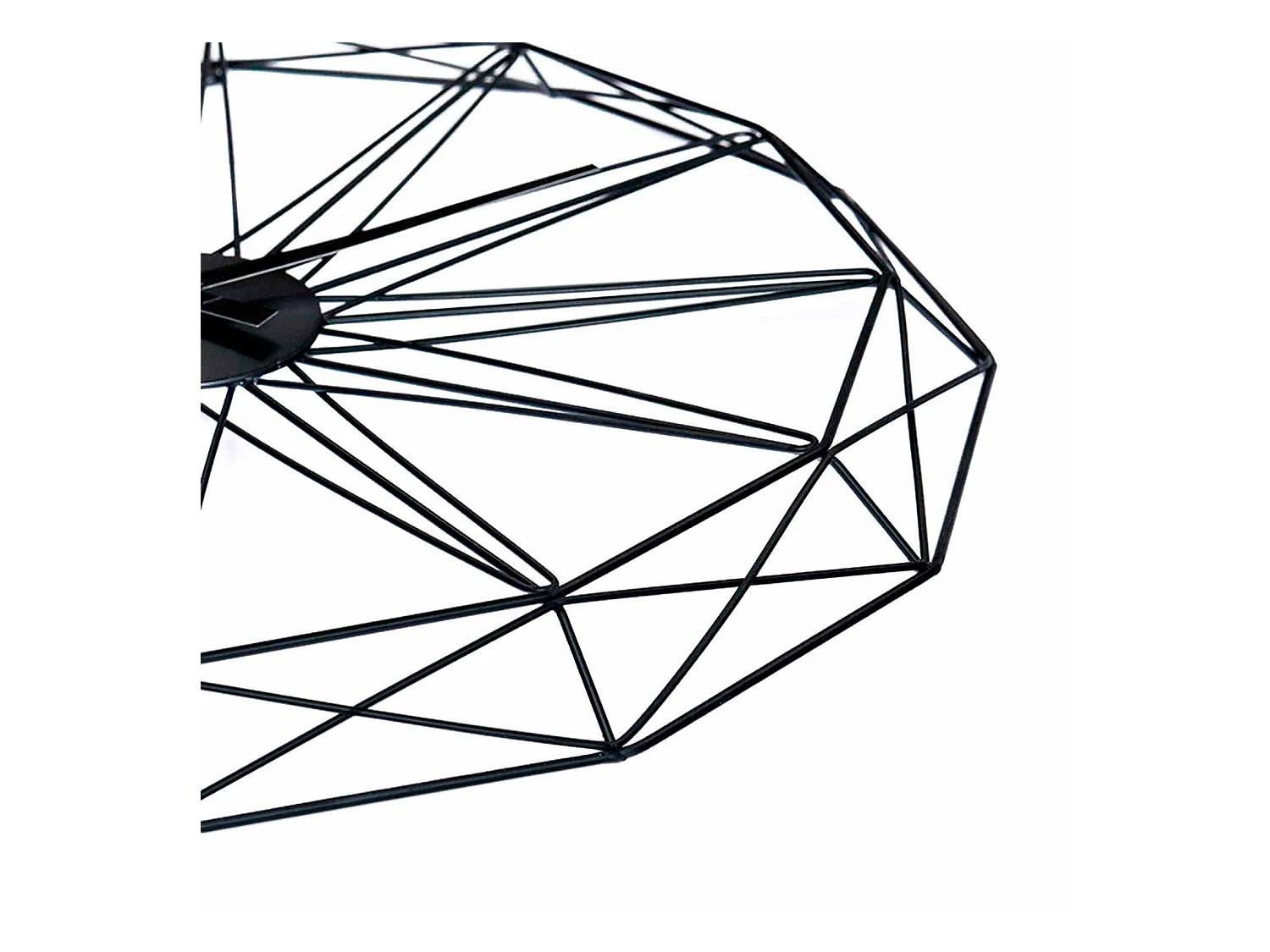 Reloj de Pared Moderno Negro Ø60cm Thinia Home