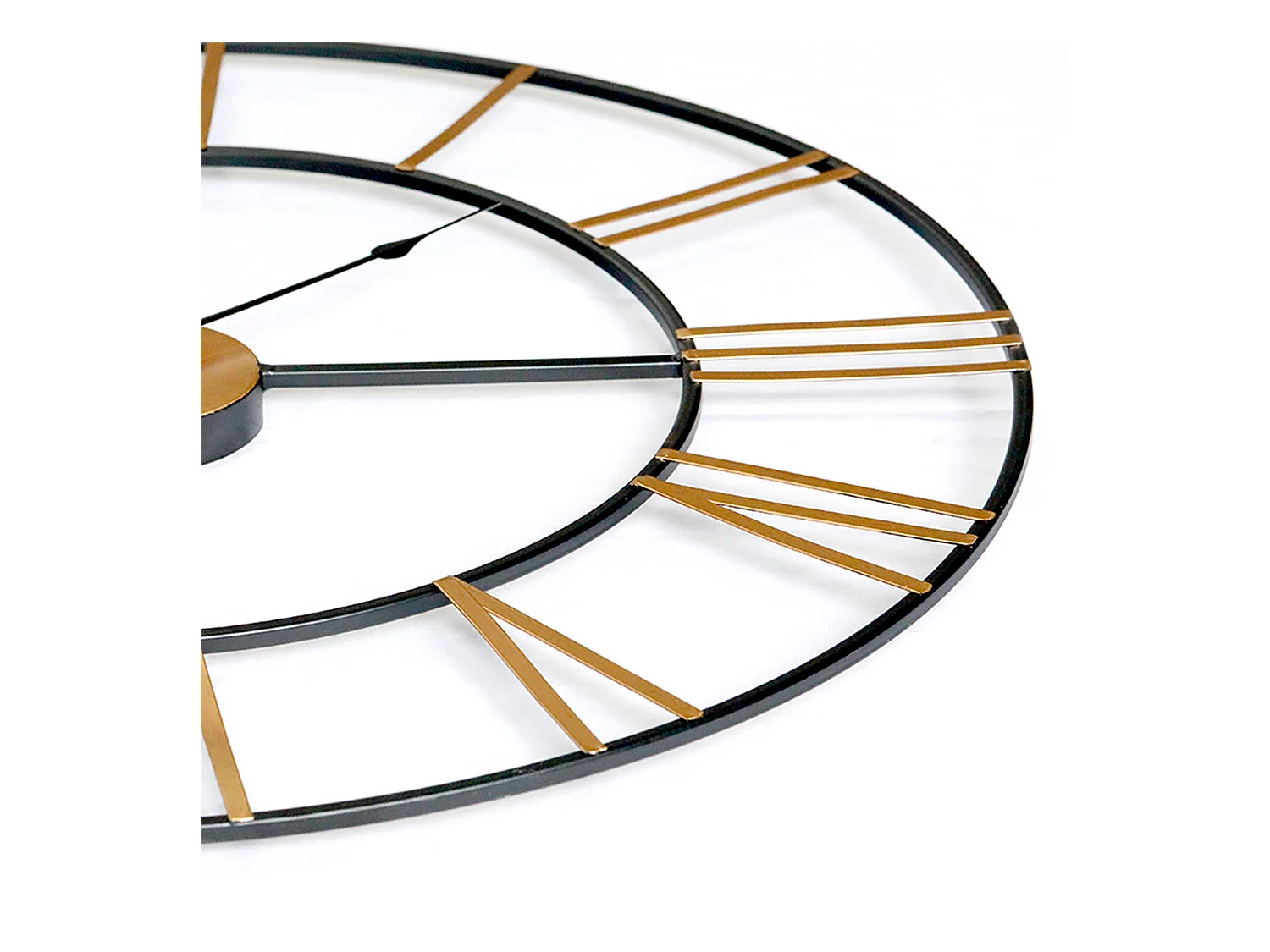 Reloj de Pared Vintage Negro/Bronce Ø60cm Thinia Home