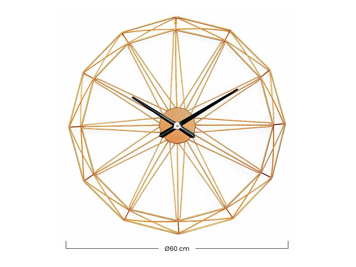 Horloge murale moderne or Ø80cm Thinia Home