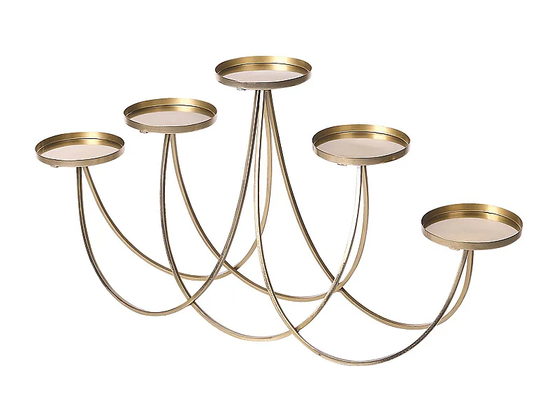 Kaarshouder BUARAN Metaal 38 cm Goud