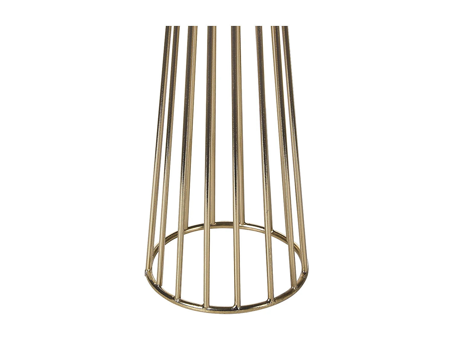 Lot de 2 bougeoirs PORONG Métal 35/30 cm Doré