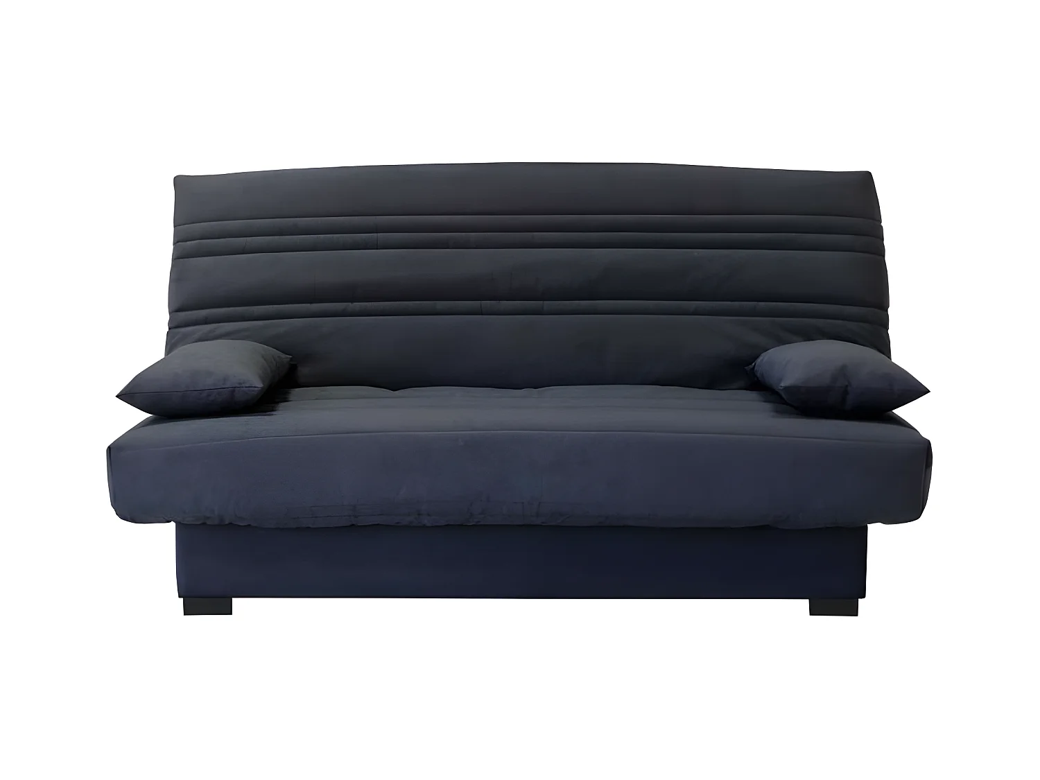 Banquette clic clac 3 places - Matelas 17 cm - Tissu gris anthracite - L199 x P96 x H103 cm - CHLoe