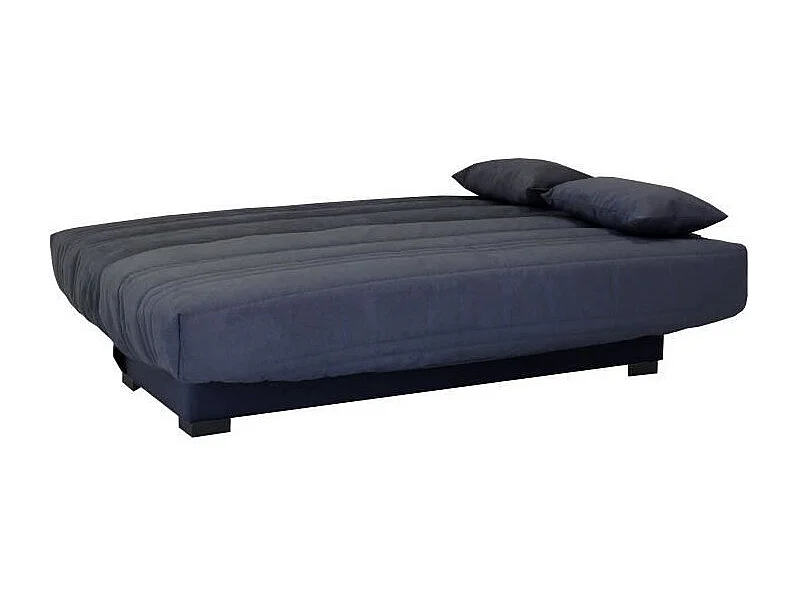 Banquette clic clac 3 places - Matelas 17 cm - Tissu gris anthracite - L199 x P96 x H103 cm - CHLoe