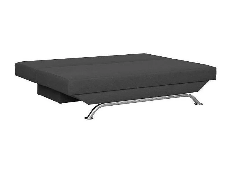 TEIJO Banquette convertible 3 places avec coffre de rangement - Tissu Gris Anthracite - L 190 x P 84 x H 92 cm