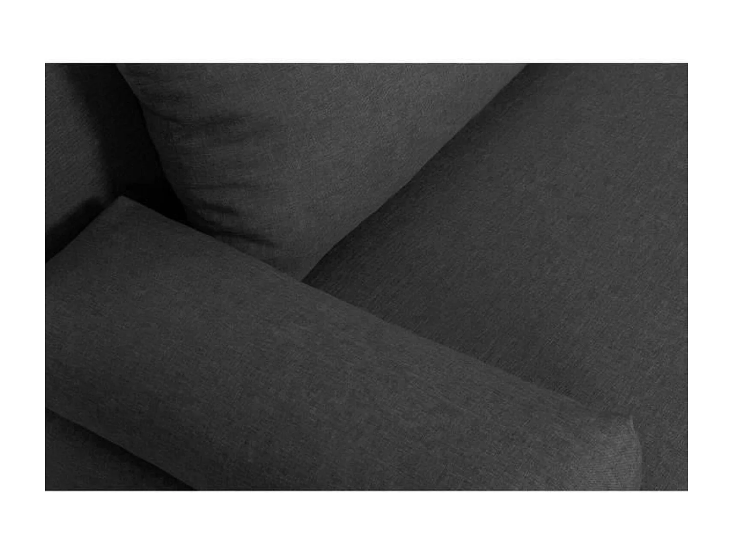 TEIJO Banquette convertible 3 places avec coffre de rangement - Tissu Gris Anthracite - L 190 x P 84 x H 92 cm