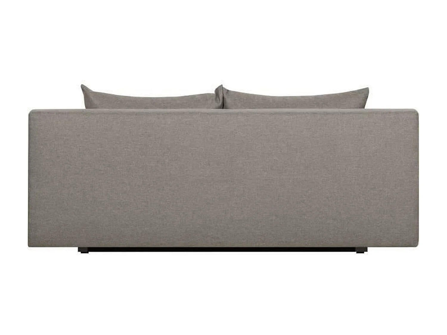 Banquette Convertible 3 Places TEIJO avec Coffre de Rangement - Tissu Taupe