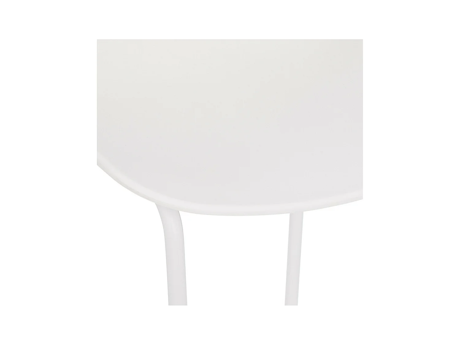 Tabouret de bar Blanc pieds en métal H 82 cm