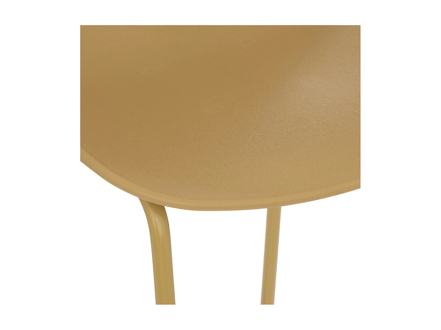 Tabouret de bar Jaune Ocre pieds en métal H 82 cm