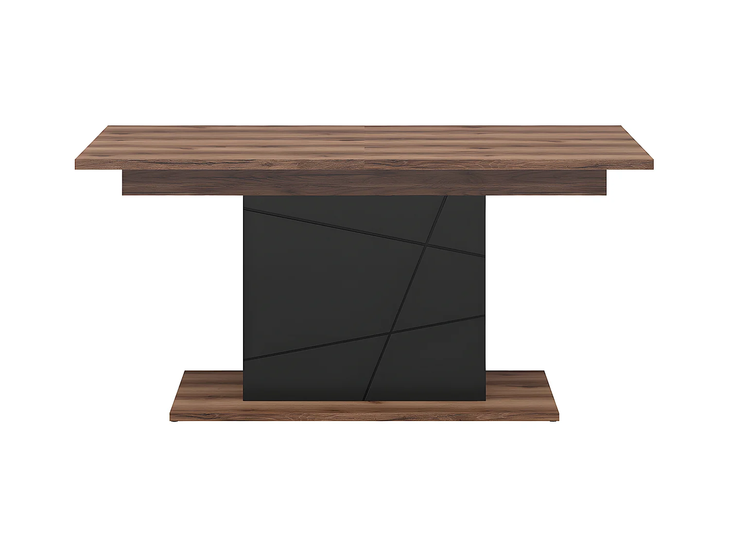 Sven Zwart en Hout 4 tot 6 zits uitschuifbare eettafel