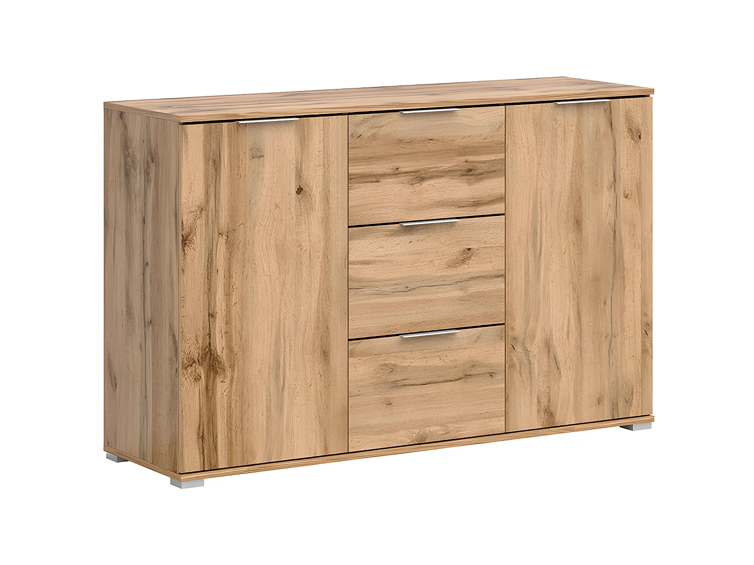 Buffet 2 portes 3 tiroirs Selma Bois