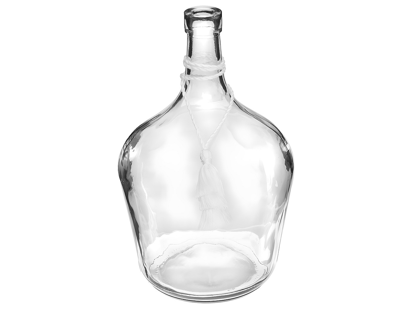 Vase Dame Jeanne avec Pompon H 25 cm