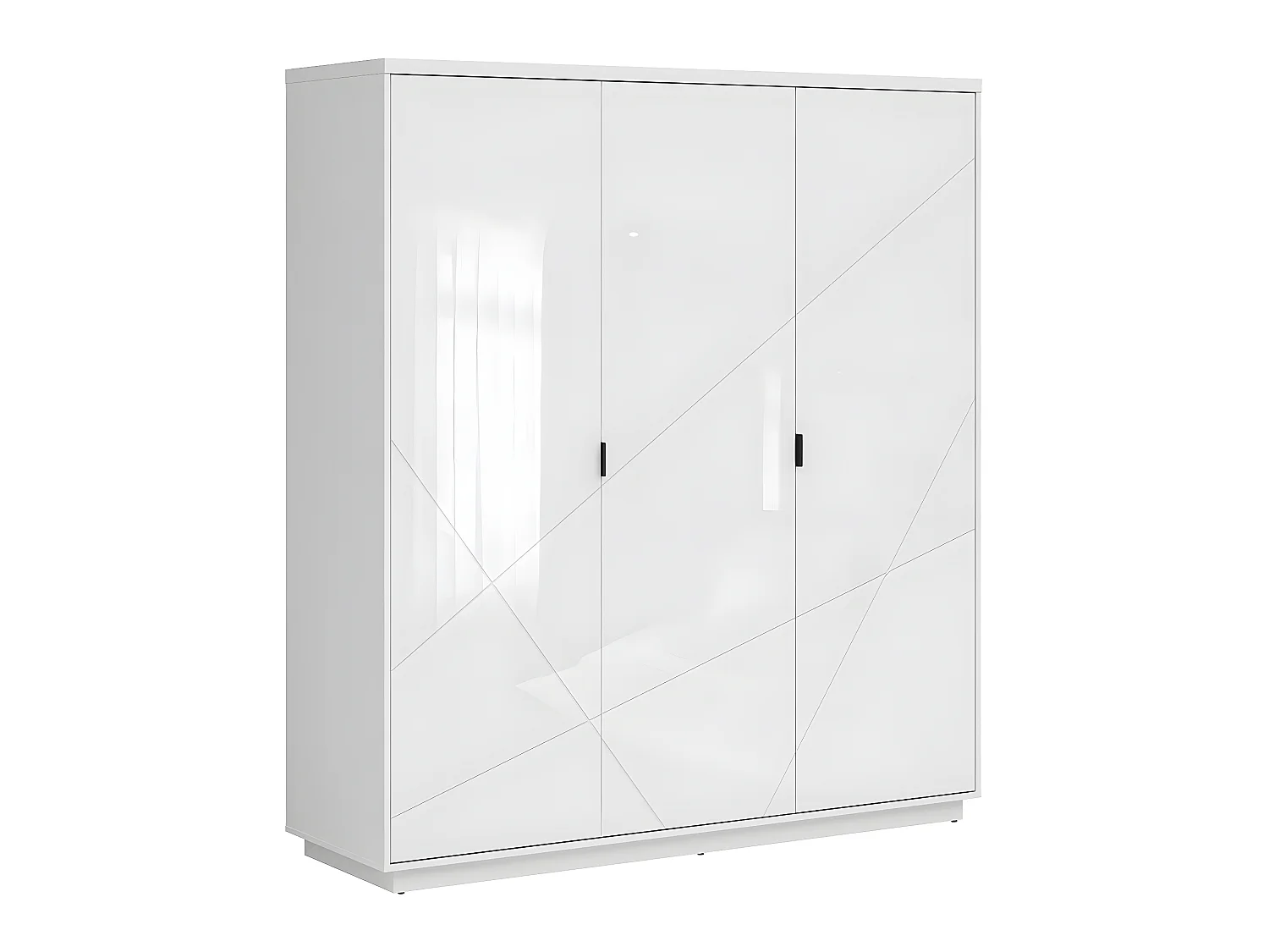 Sven 3-deurs kledingkast Wit