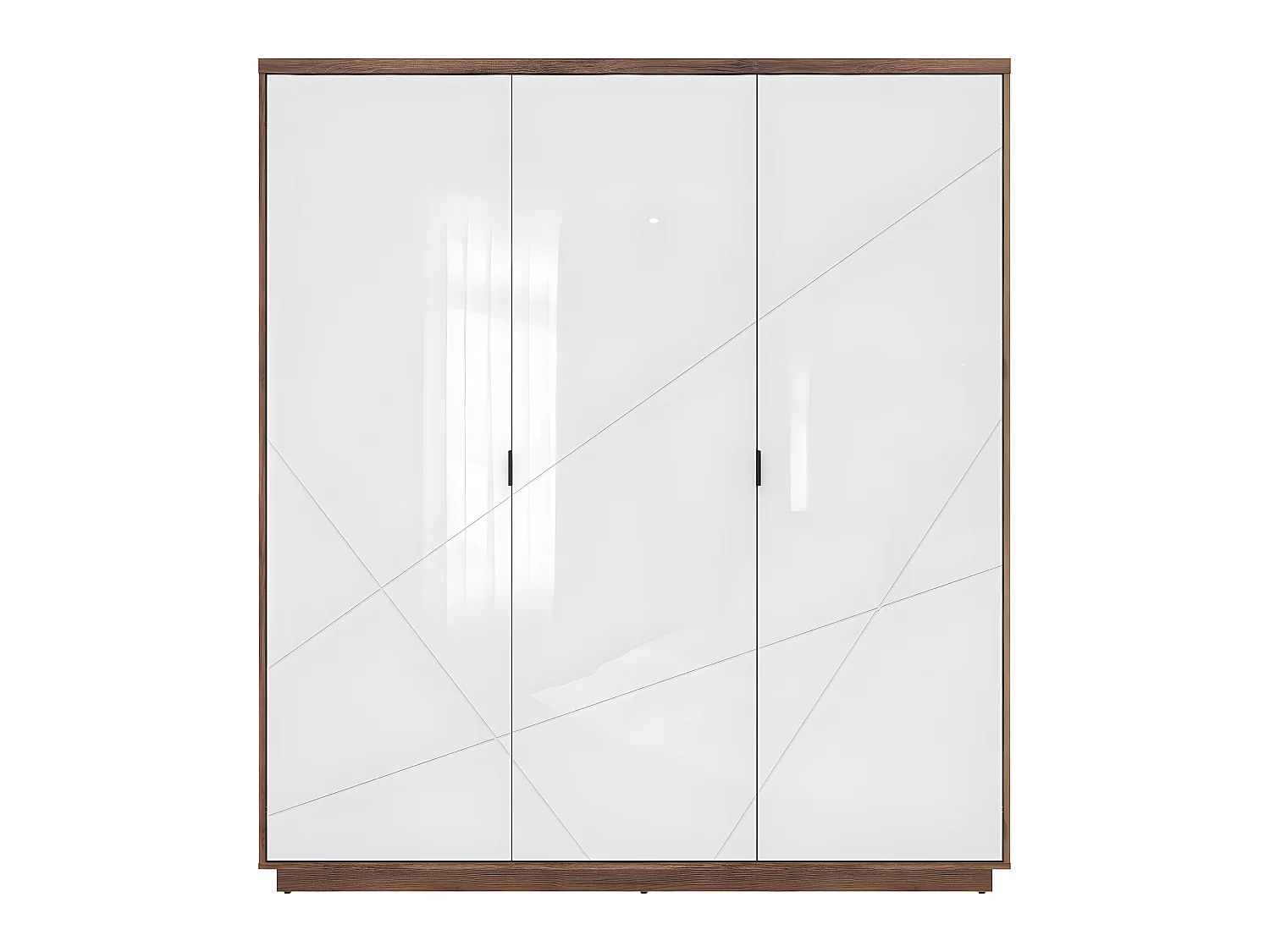 Armadio 3 ante Sven marrone e bianco 200cm