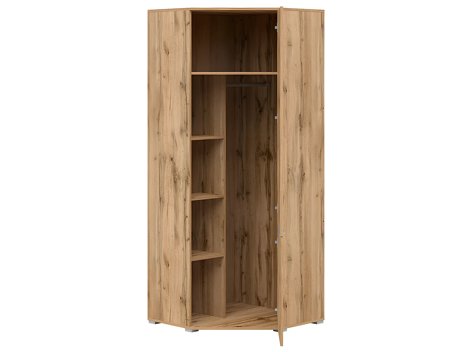Armoire d'angle 2 portes Selma Bois