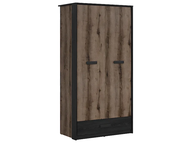 Armario 2 puertas 1 cajón Romane Madera