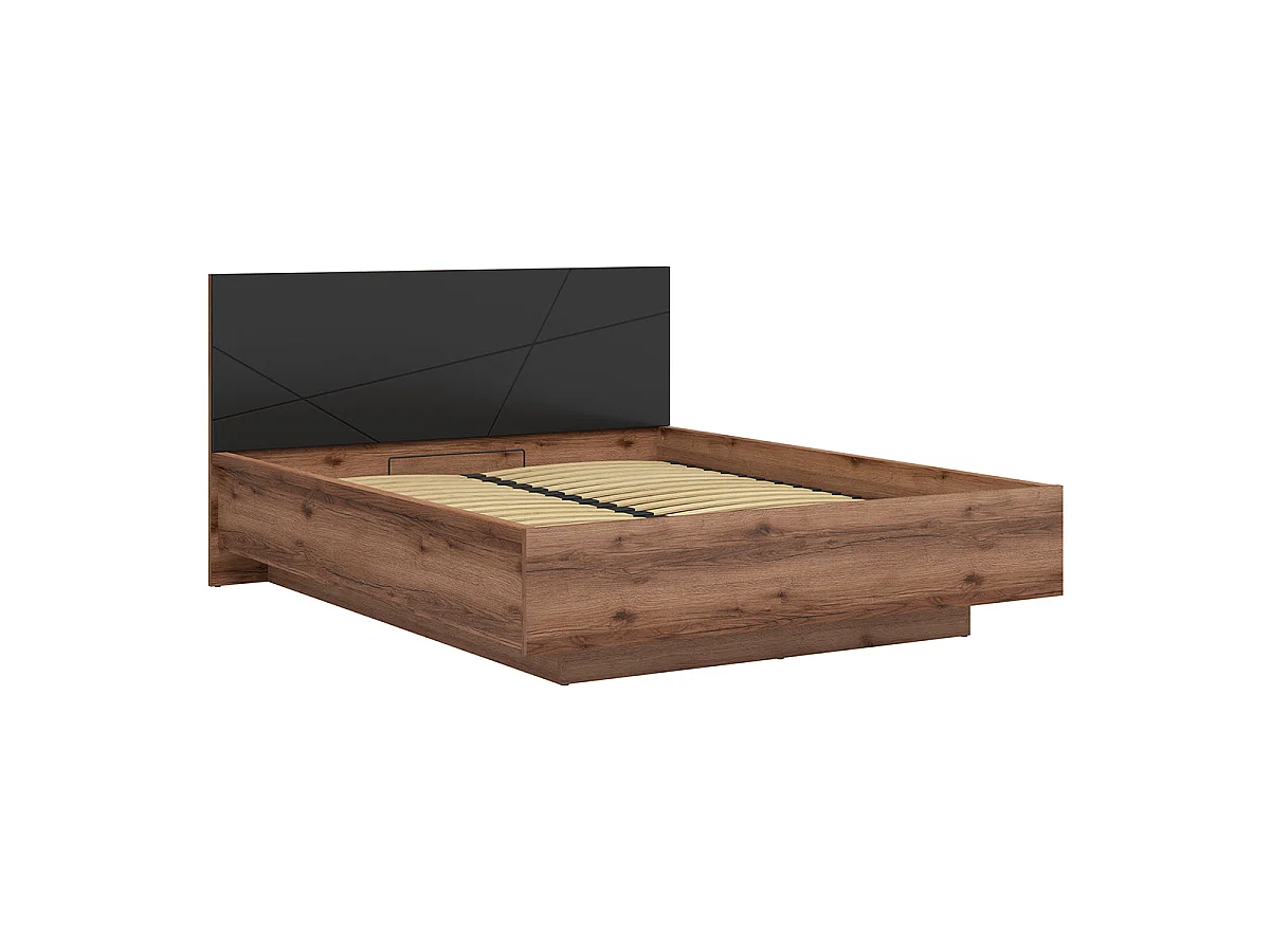 Sven Black and Wood 160x200 boxseng inkl. lamelbund