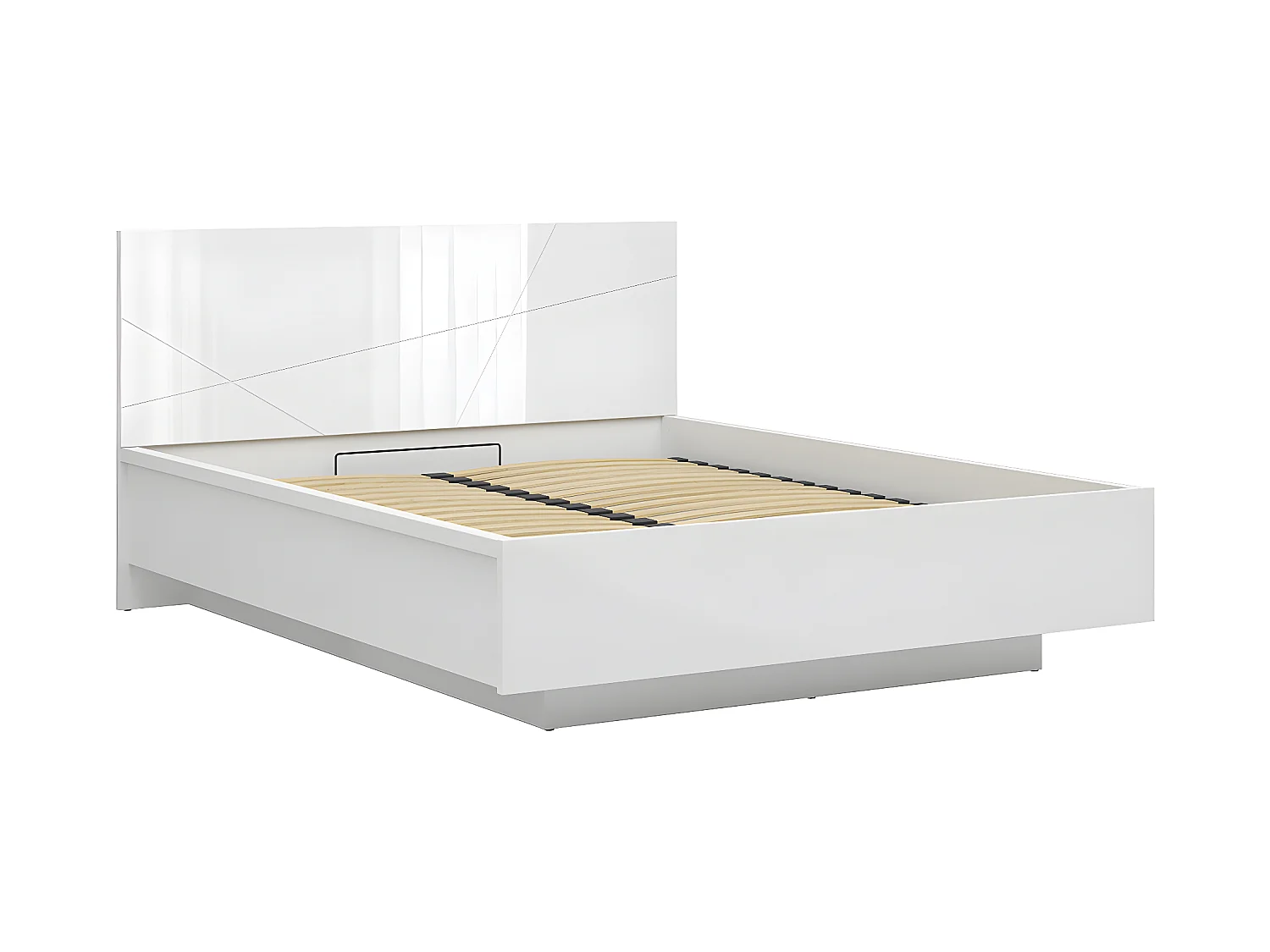 Cama com arrumação com base Sven branco 160x200