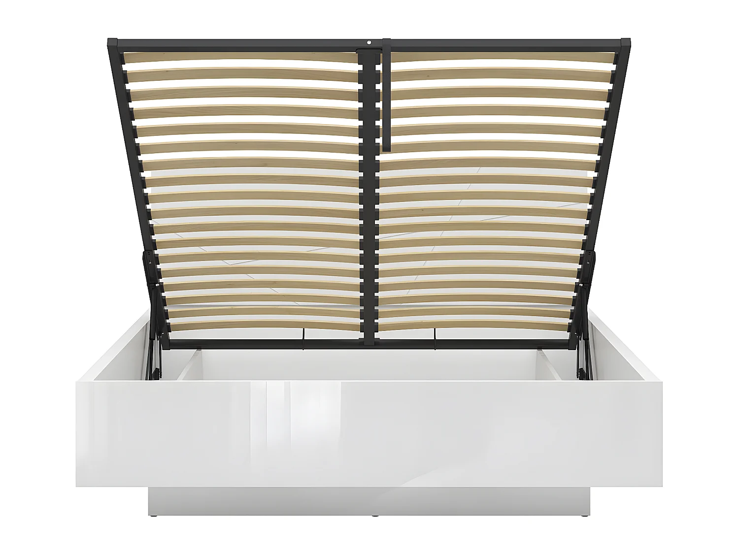 Cama com arrumação com base Sven branco 160x200