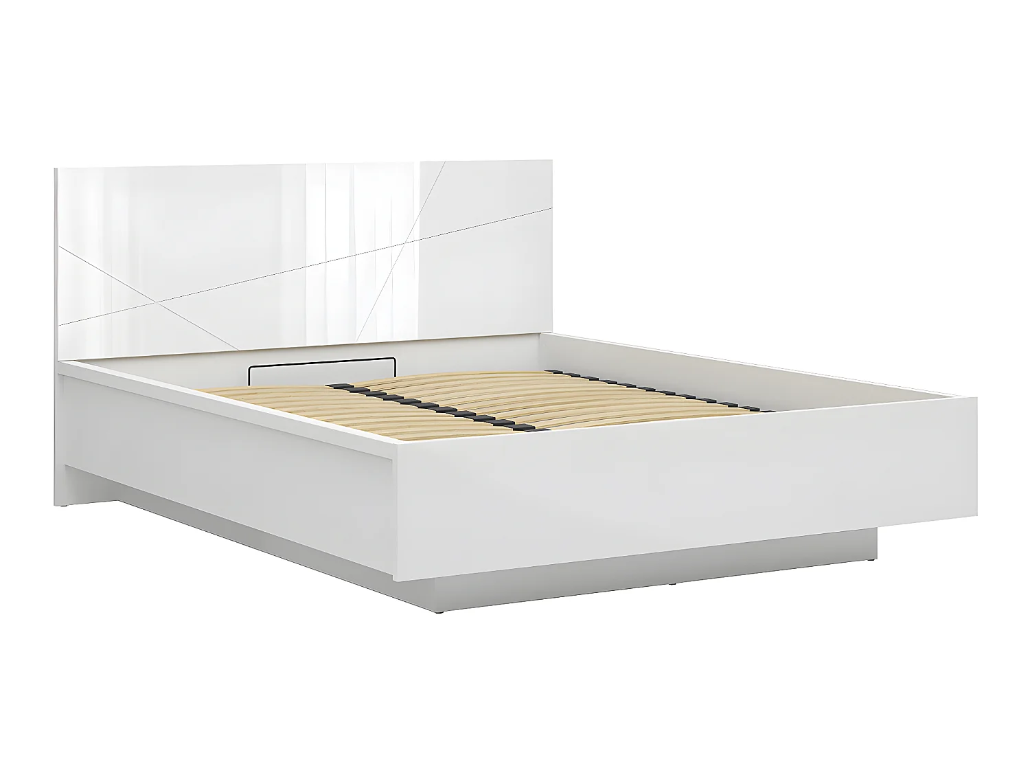 Letto con contenitore con base Sven bianco 160x200