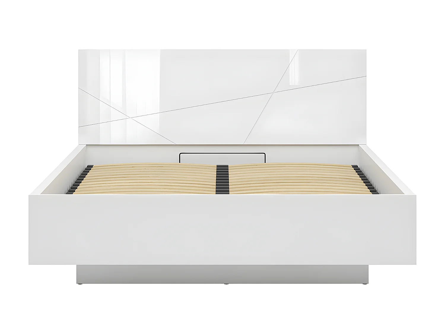 Letto con contenitore con base Sven bianco 160x200