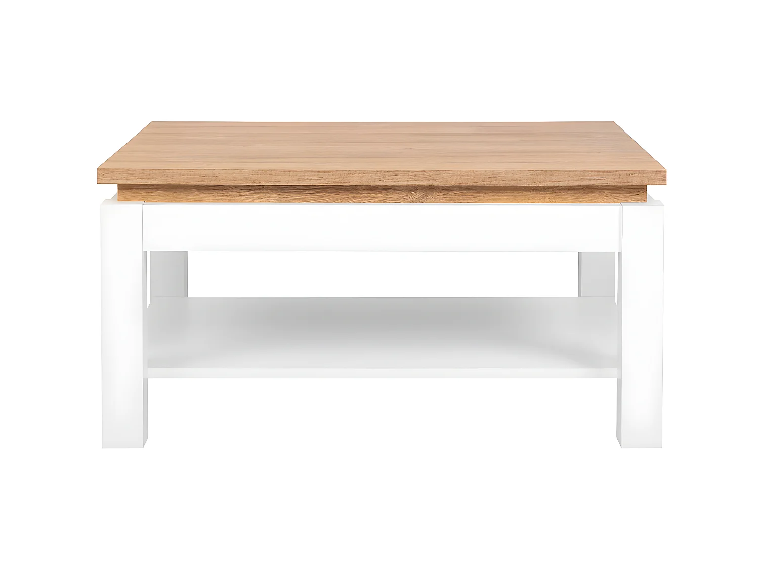 Nara Witte en Houten Salontafel