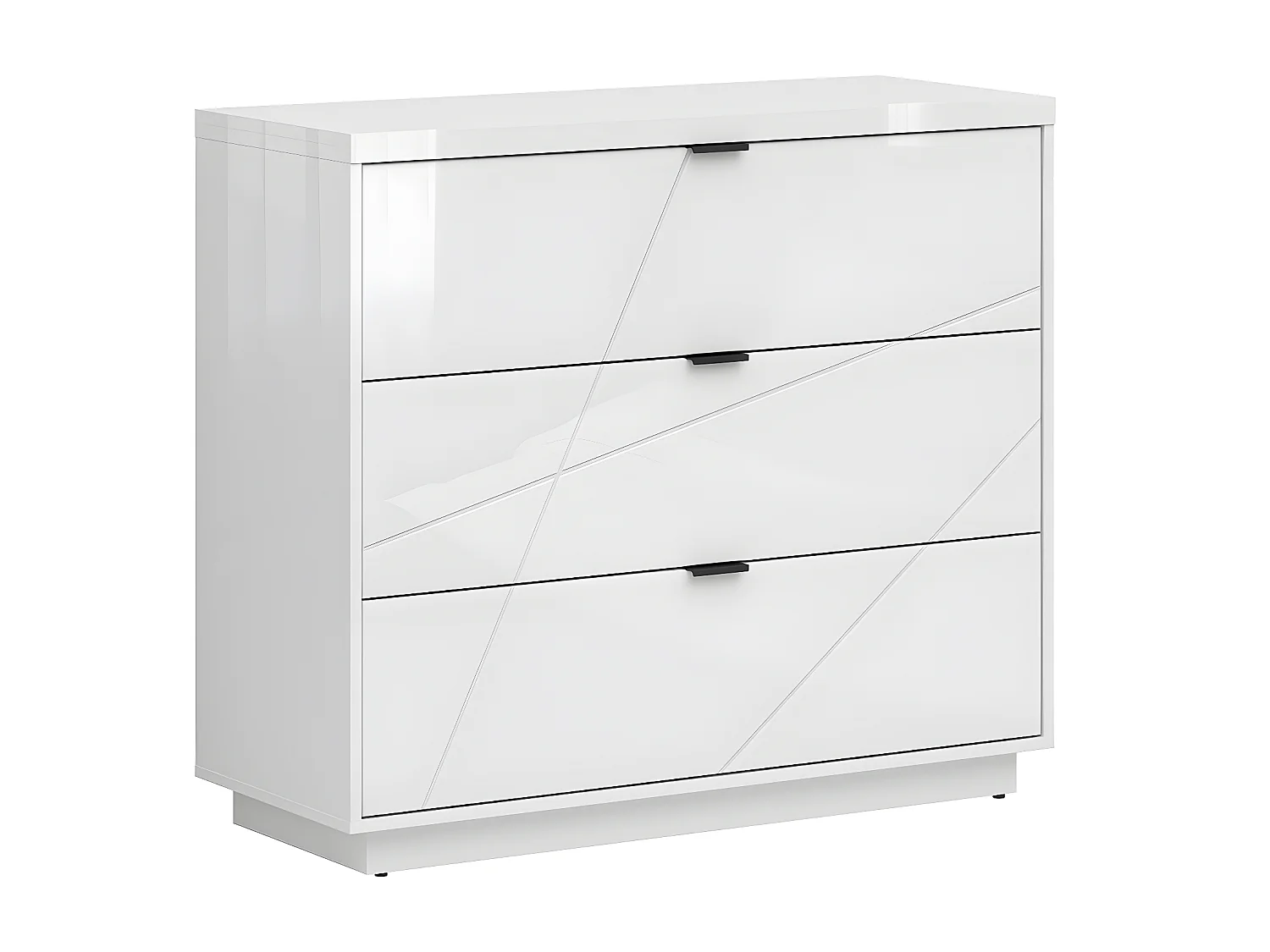 Cómoda 3 gavetas Sven branco 93cm