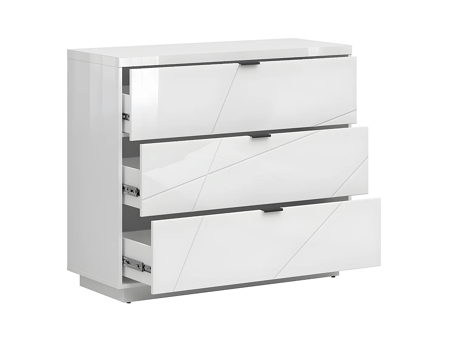 Cómoda 3 gavetas Sven branco 93cm