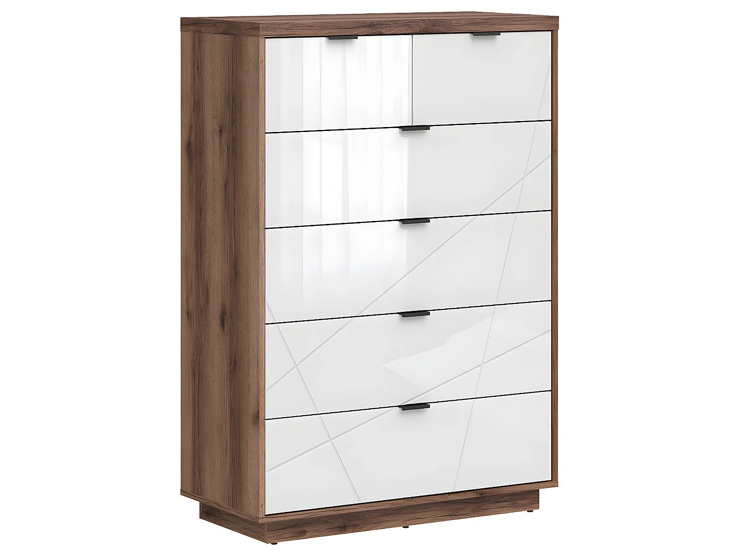 Commode Sven 6 lades Wit en hout