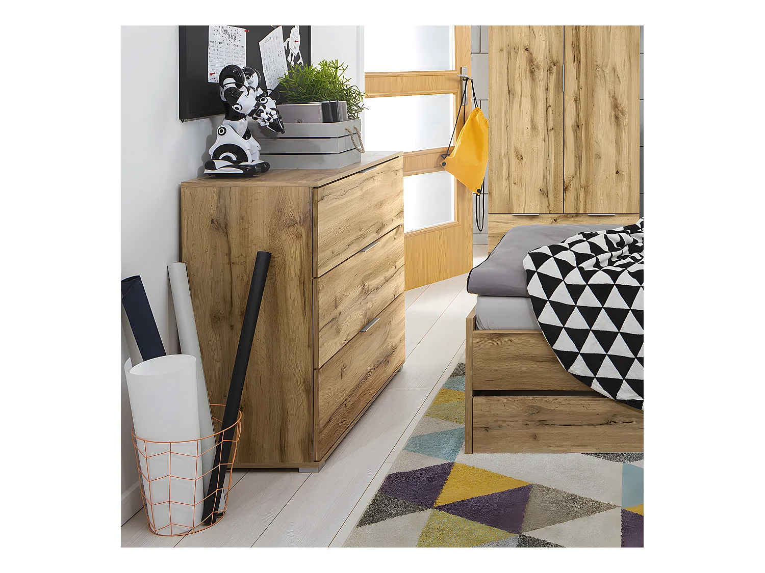 Selma ladekast 3 lades Wit