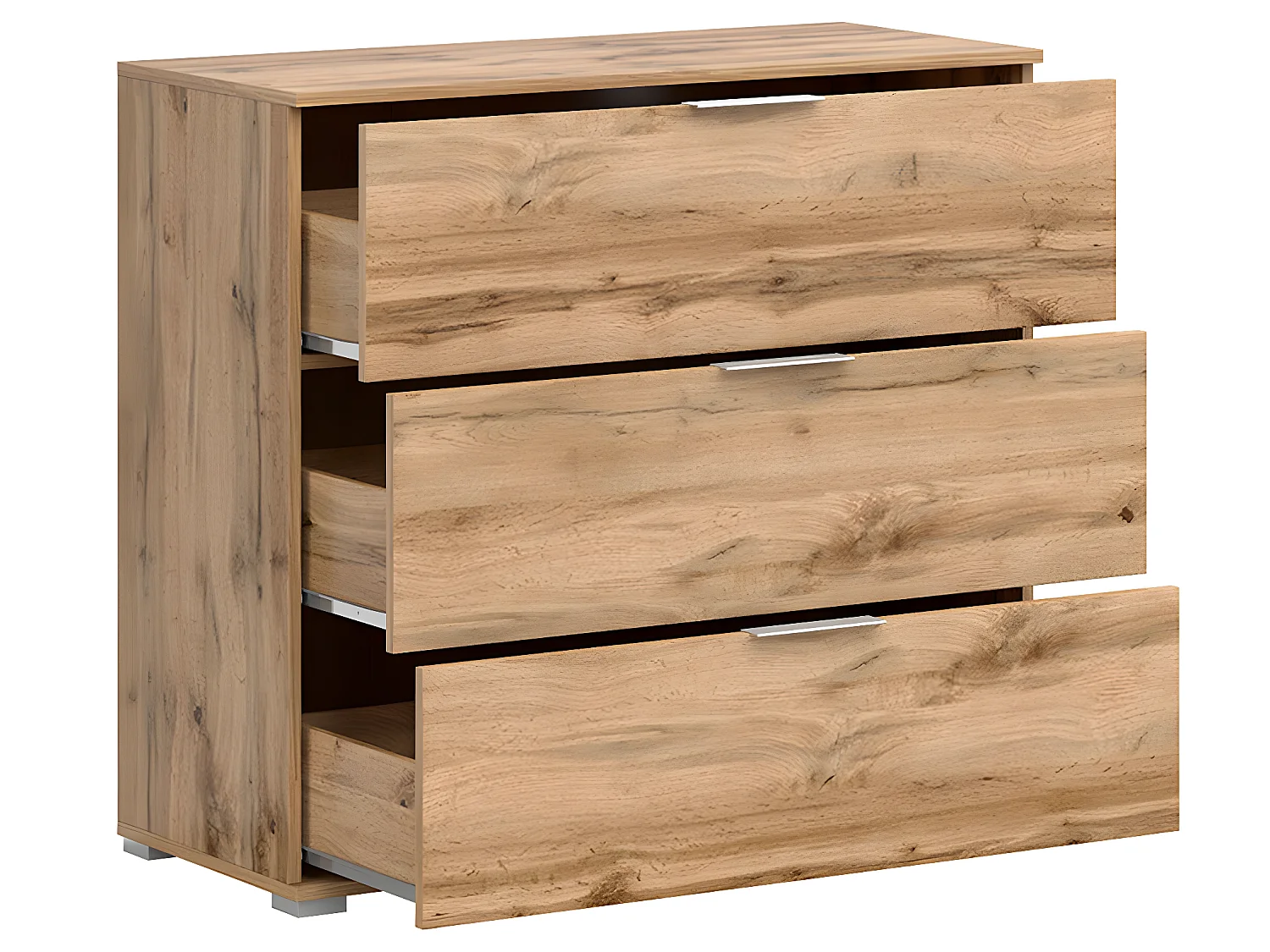 Commode 3 tiroirs Selma Blanc