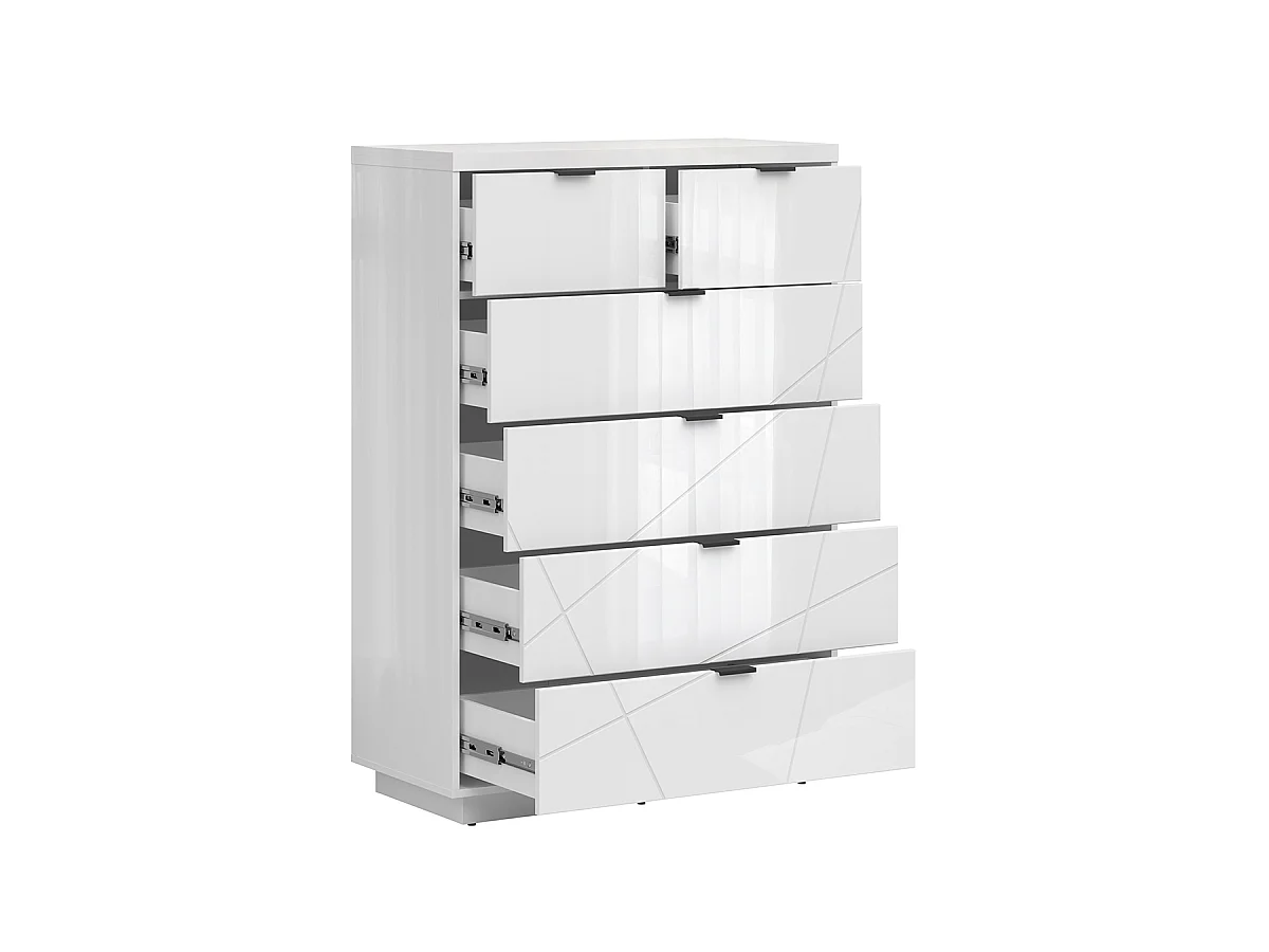 Commode Sven 6 lades Wit