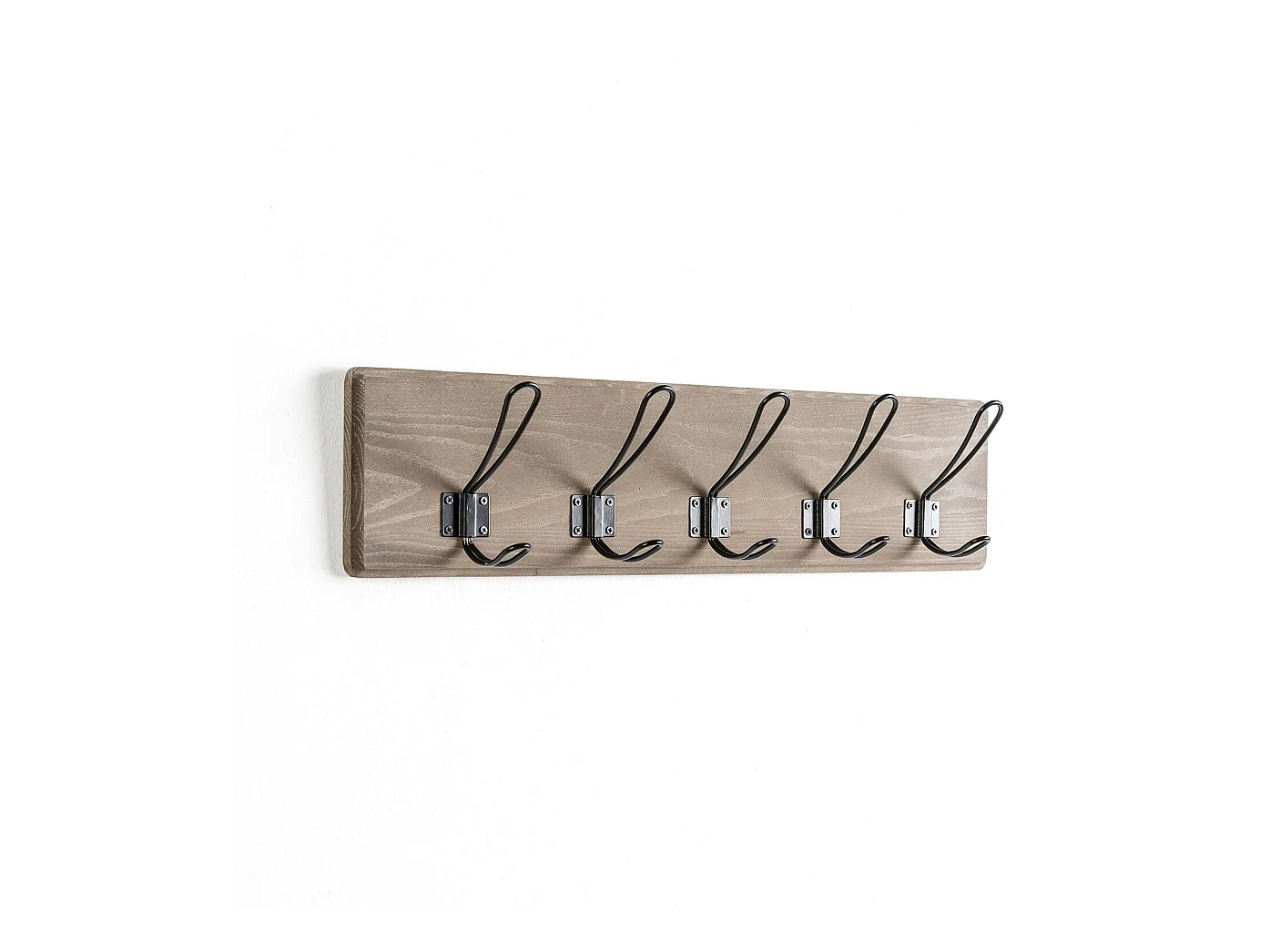 Perchero de pared Xica de madera gris