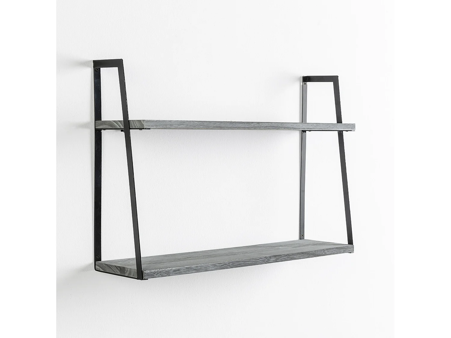 Estantería de pared Eloi de 2 niveles Gris