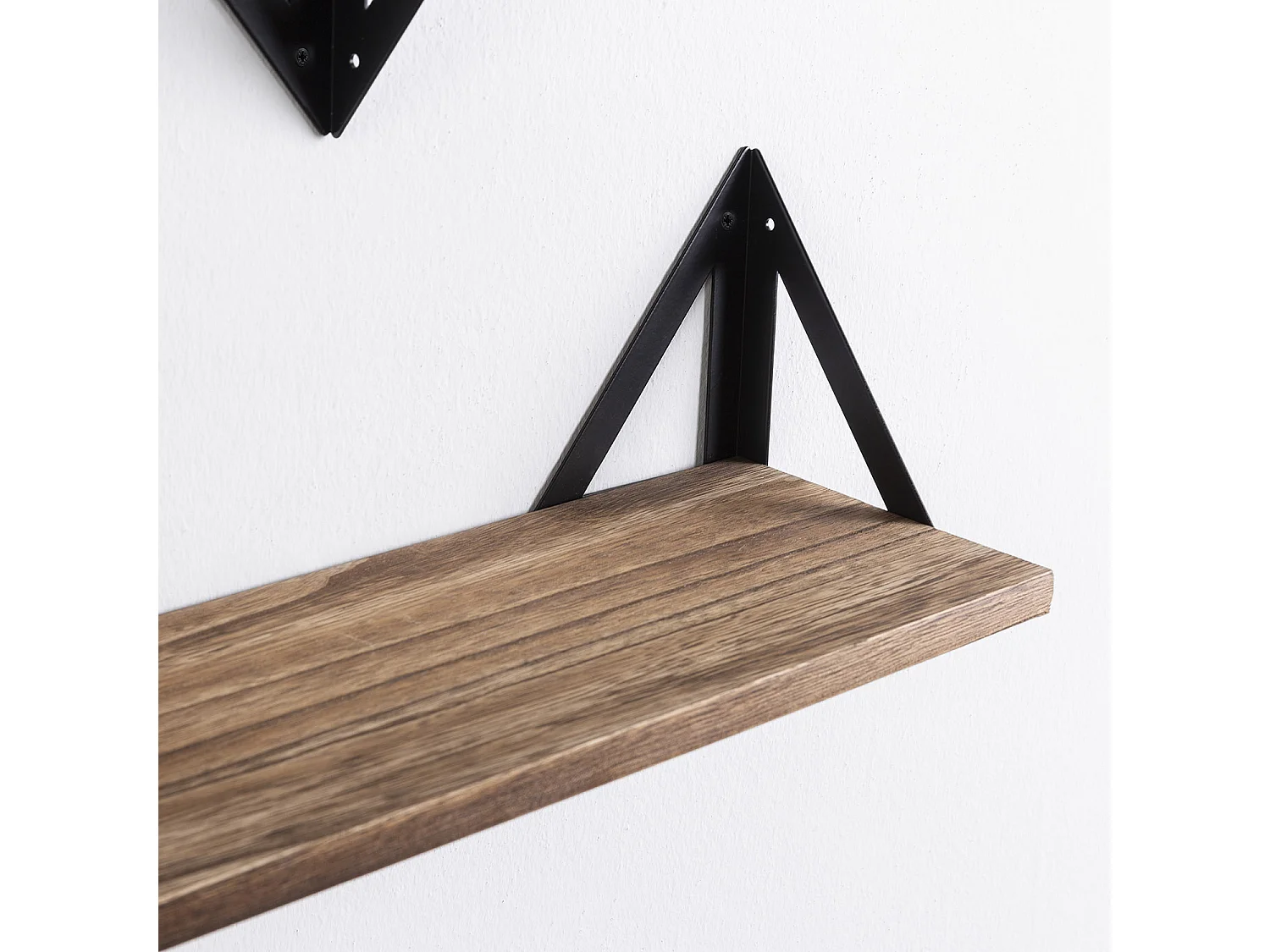 Set van 3 zwarte metalen wandplanken Ceci