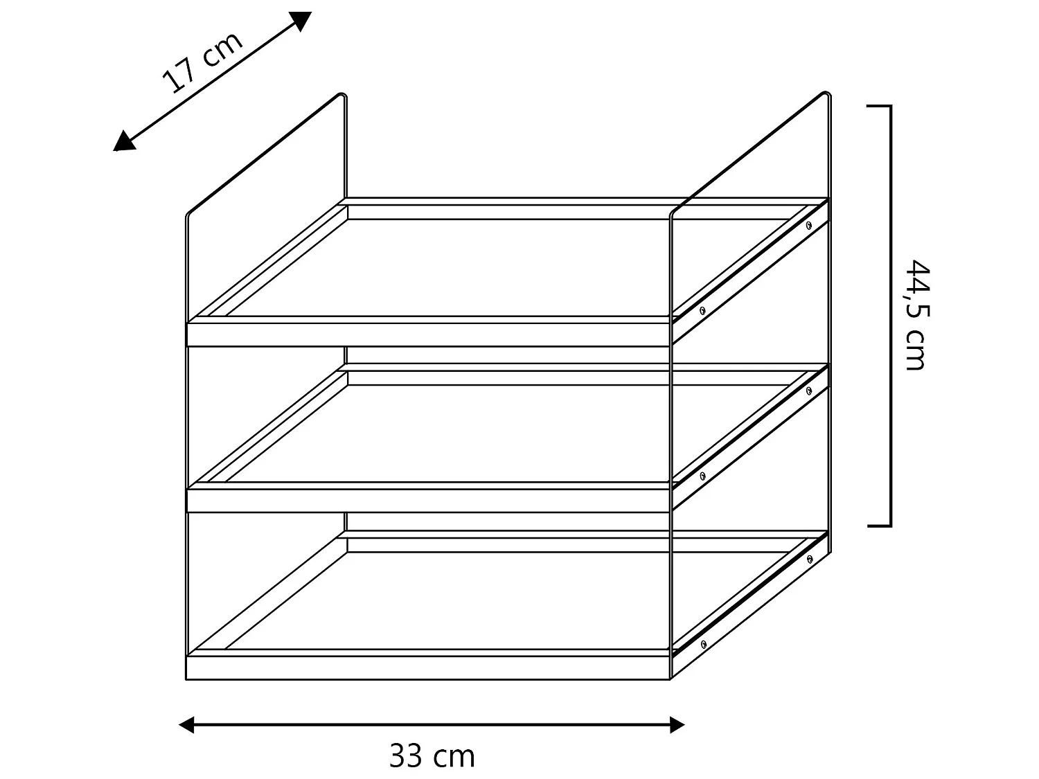 Standregal Ero 2 Ablagen