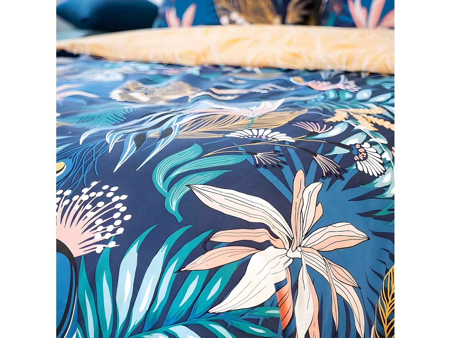 Housse de couette 220x240 cm + 2 taies d'oreiller 63x63 cm 100% Coton 57 fils Aglae