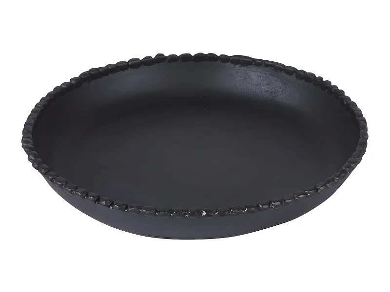 Vide-poche rond Perla noir 27 cm Table Passion