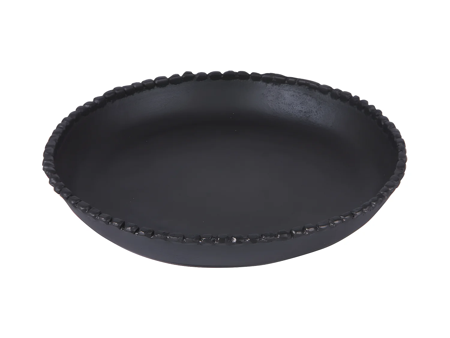 Vide-poche rond Perla noir 27 cm Table Passion