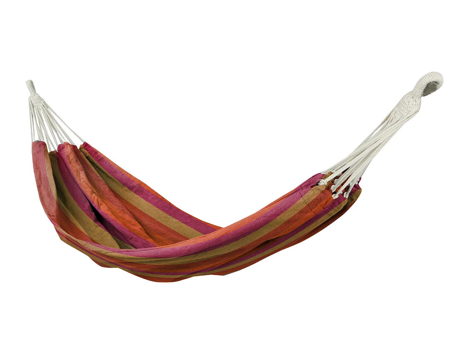 Amaca da giardino Doppia Arancione Fuxia in Poliestere con Custodia 200 kg