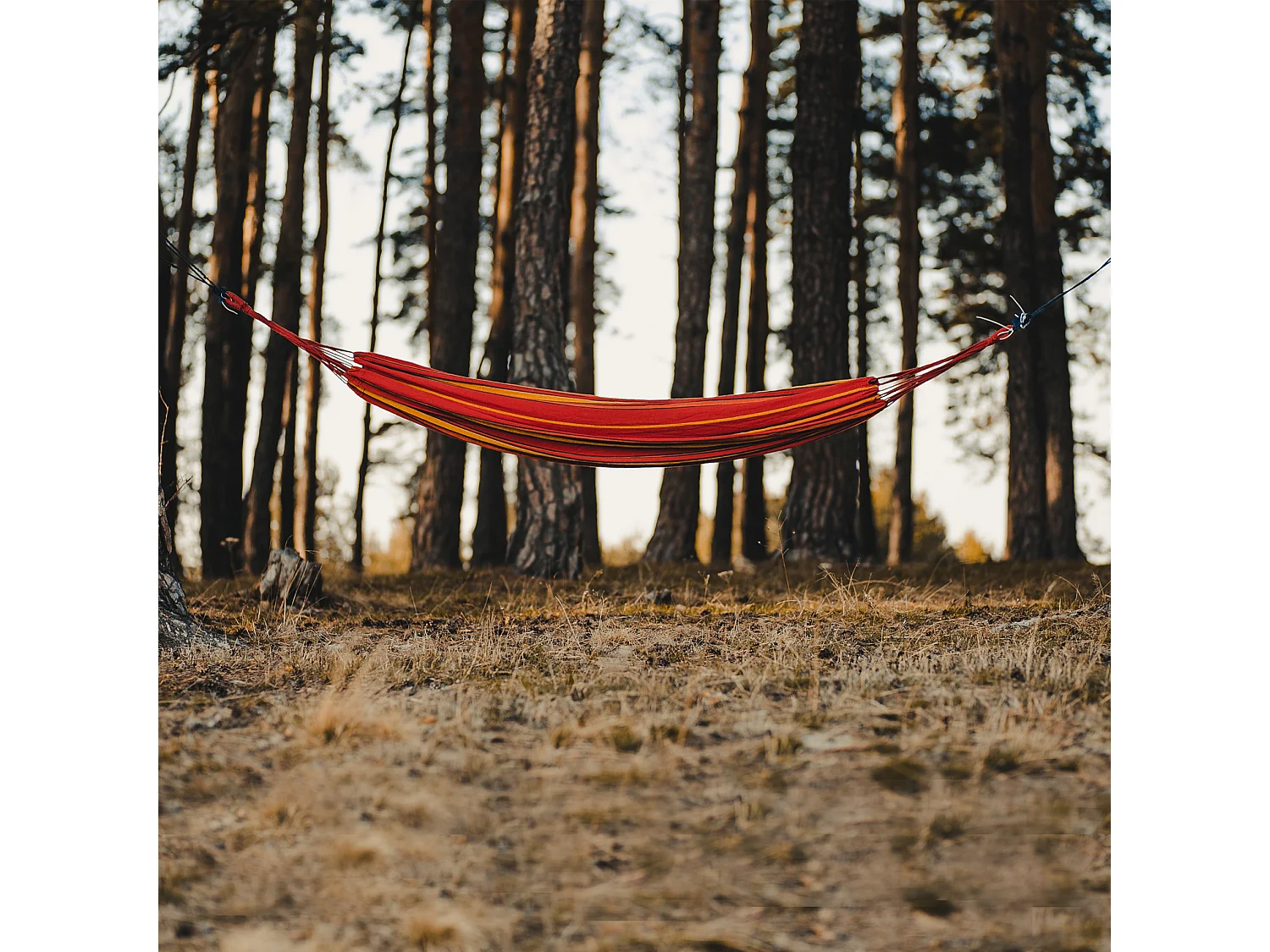 Amaca da giardino Doppia Arancione Fuxia in Poliestere con Custodia 200 kg